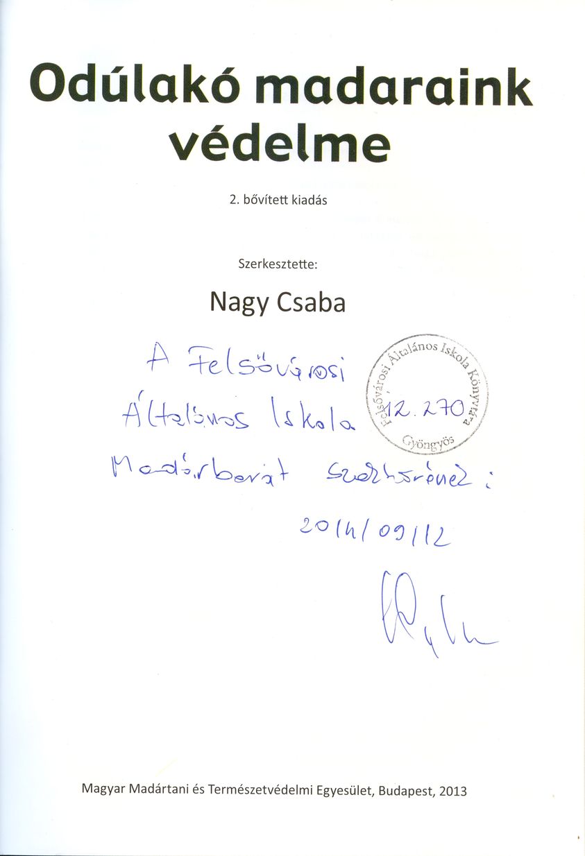 Nagy Csaba dedikálása