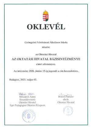 Az Oktatási Hivatal Bázisintézménye